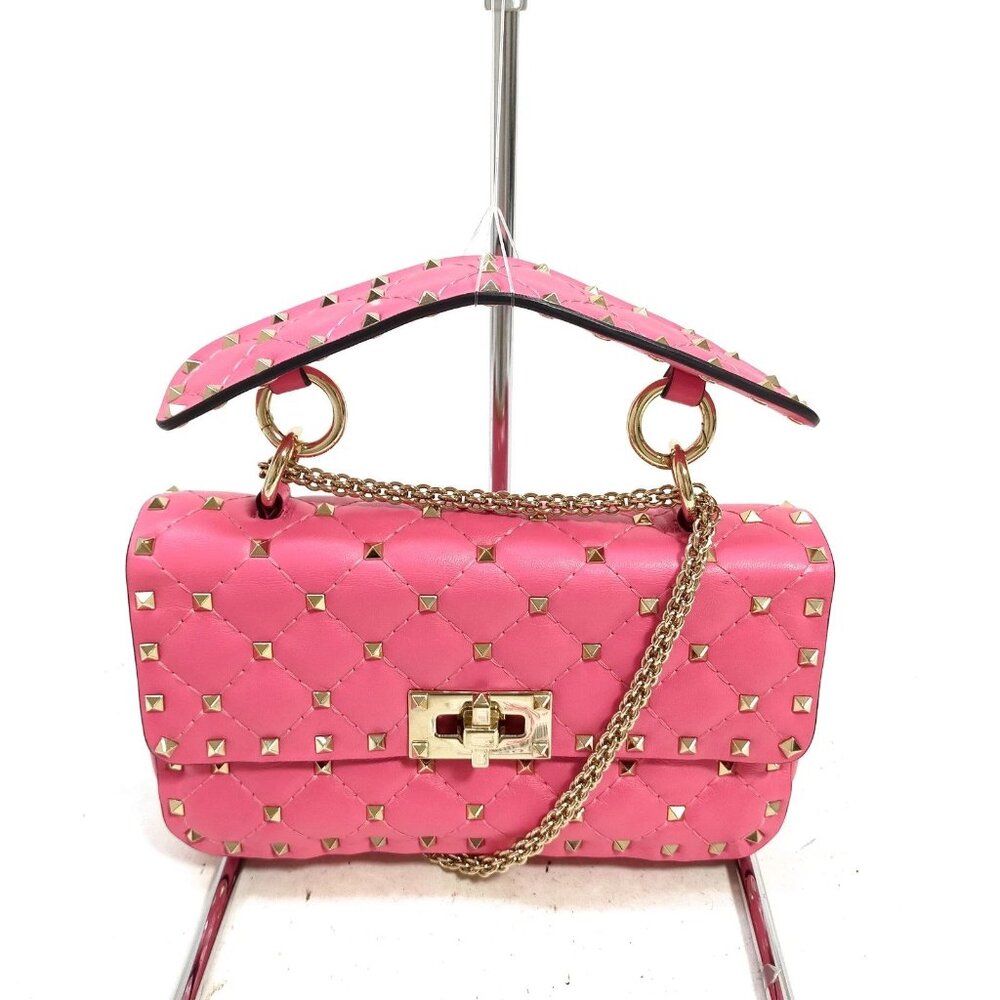 Authentic Valentino Garavani Rock Studded 2way Shoulder Bag mn719-030326